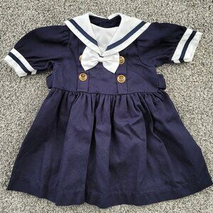 My Twinn Doll Navy colored Sailor Dress
